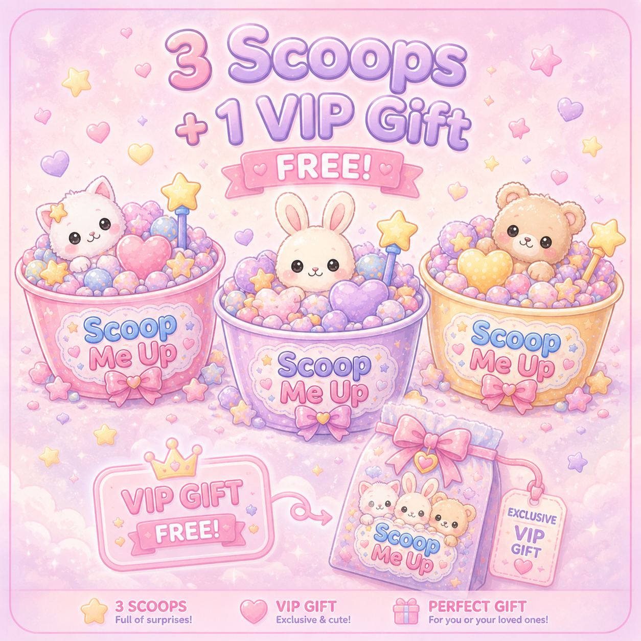 3 Scoops Bundle (+ Gift ) 🎀