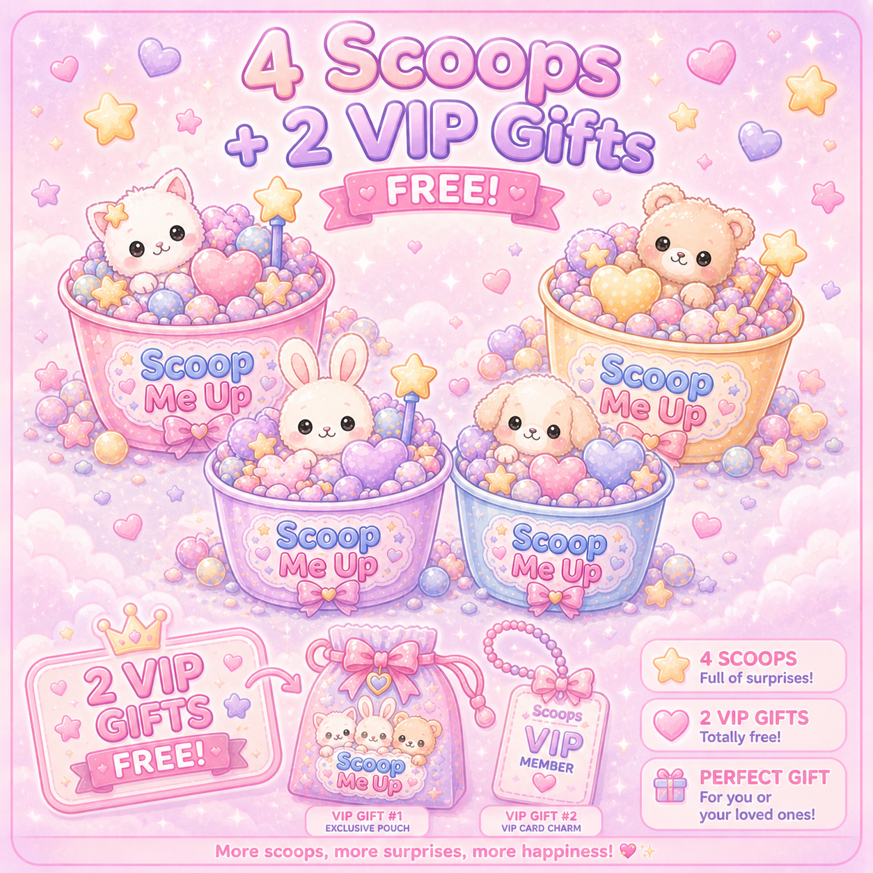 4 Scoops Bundle (+2 Gifts)🎀🎀