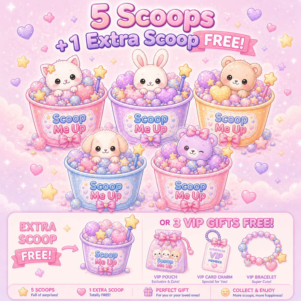 5 Scoops Bundle (+FREE Scoop OR 3 Gifts ) 🎁